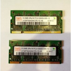 DDR2 512+512 SODIMM 555 память для ноутбука